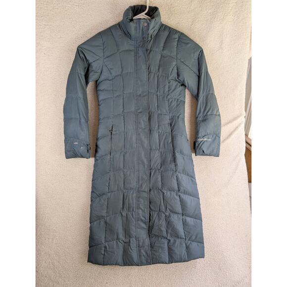 Eddie Bauer Puffer Jacket Womens XS EB550 Parka Gray Quilted Goose Down NO HOOD - Picture 1 of 16